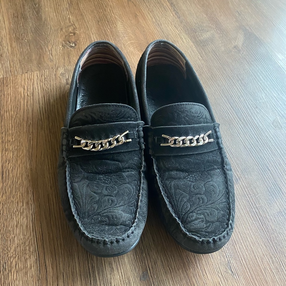 Stacy Adams Mens Black Suede Loafers